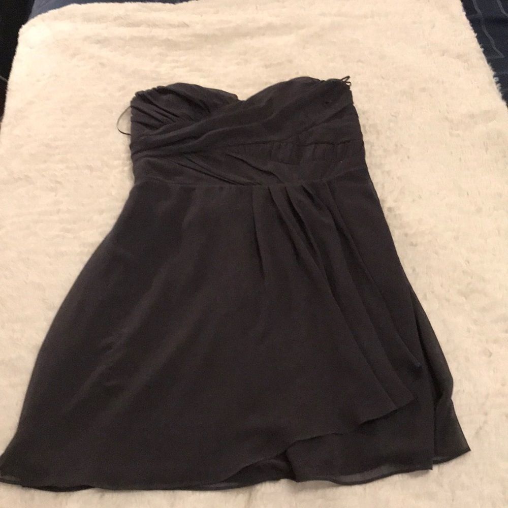 Cute Strapless gray Express Size 8 dress, New With Tags!